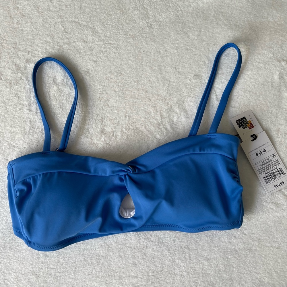 Blue Bikini Top (Size SMALL)
